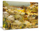 "Yellow Stones" Heavily-Textured Landscape Painting Canvas Print, 40"x30"