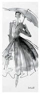 "Fashion Sketchbook VI" Digital Paper Print by Anne Tavoletti, 14"x32"