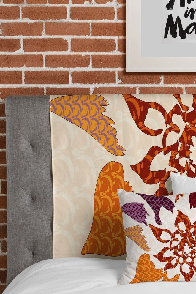 Deny Designs Karen Harris Constance In Orange Blossom Tapestry