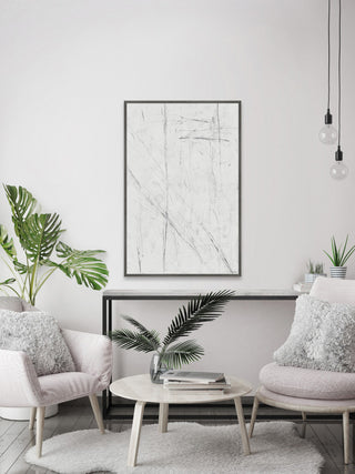 "Key Intersection" Floater Framed Painting Print on Canvas, 12x18