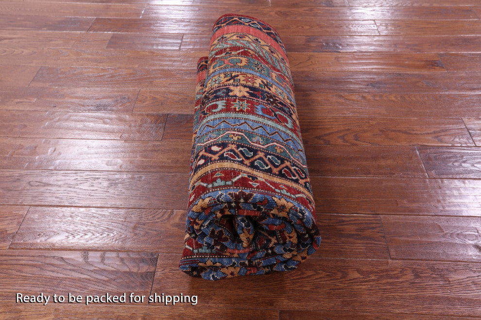 Hand Knotted Shall Persian Gabbeh Wool Rug 5' 1" X 7' 11" Q11154