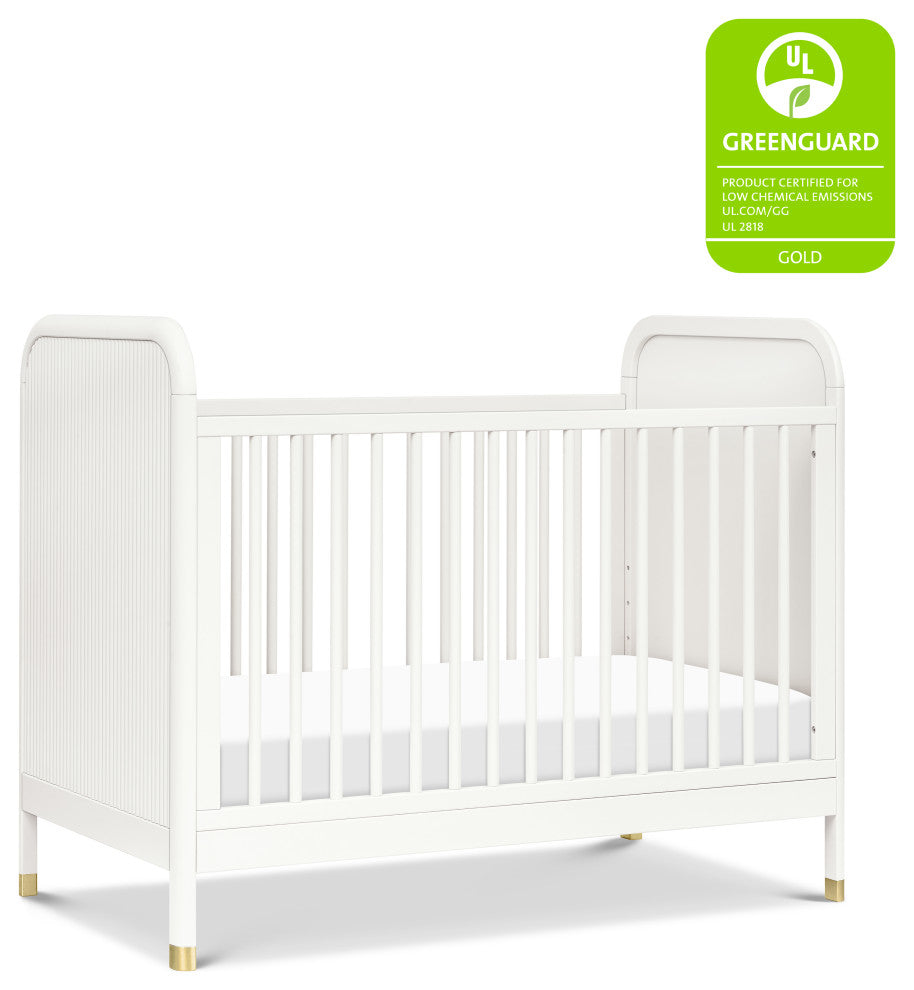 Brimsley Tambour 3-in-1 Convertible Crib, Warm White