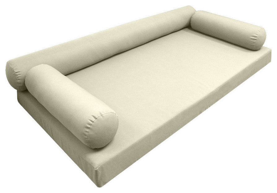 Style6 Twin Size Knife Edge Bolster Pillow Cushion Outdoor Slip Cover ONLY AD005