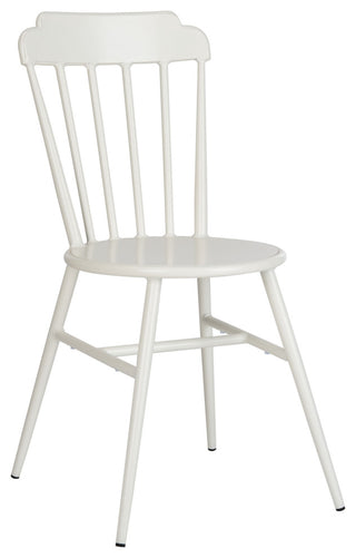 Safavieh Broderick Stackable Outdoor Side Chair, Matte White