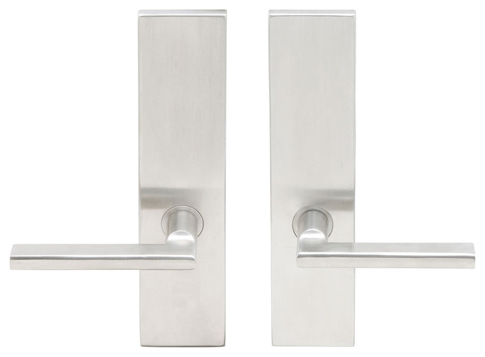 Sunrise Lever, Full Dummy Tubular Pair, Right Hand, Satin Stainless Steel