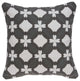 20" X 7" X 20" Transitional Gray And White Pillow Cover With Poly Insert
