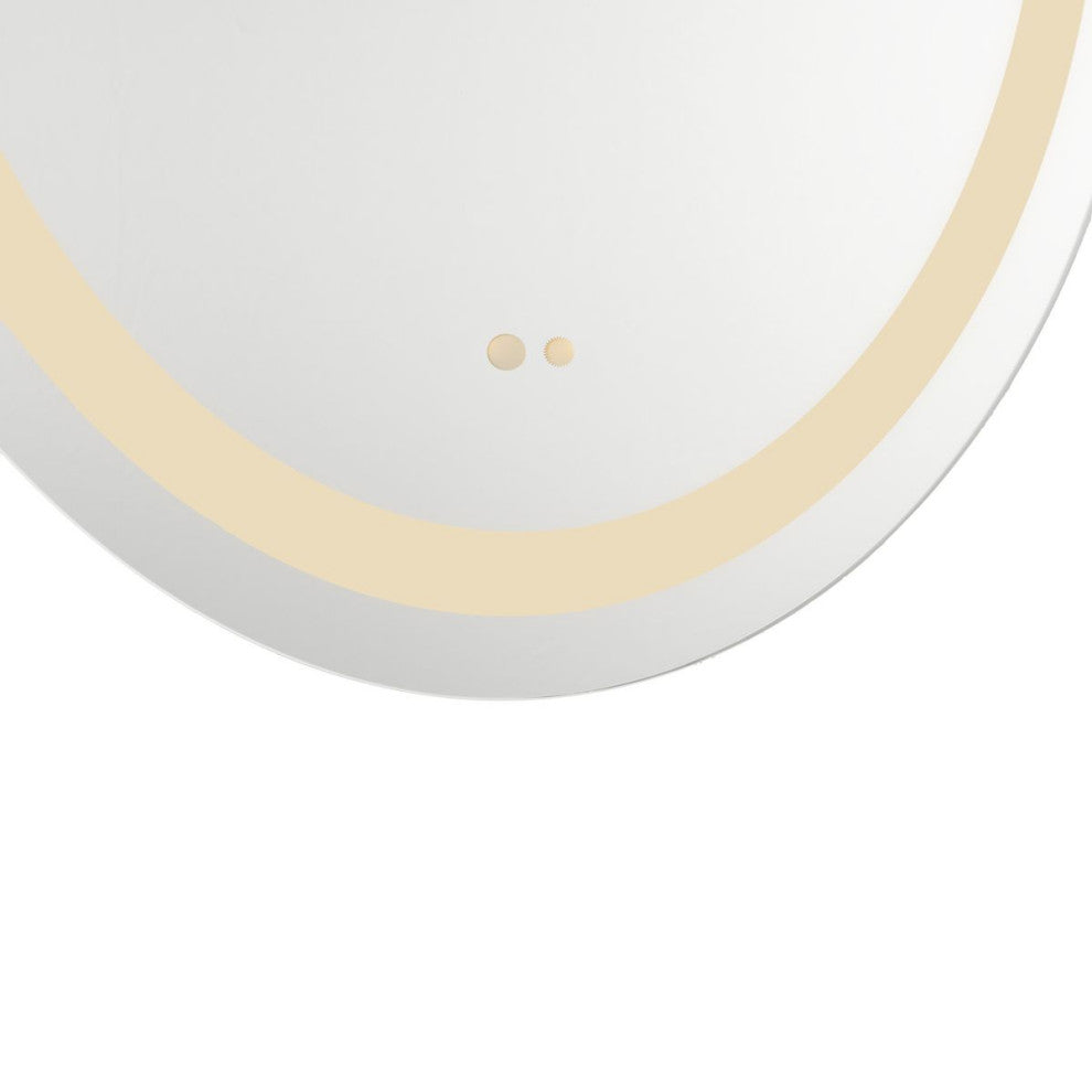 Captarent Collection 60" x 36" Rectangular Illuminated Integrated LED Mirror, 30 in X 1.61 in X 36 in