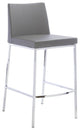 Aelta Counter Stool Gray PU, Set of 2