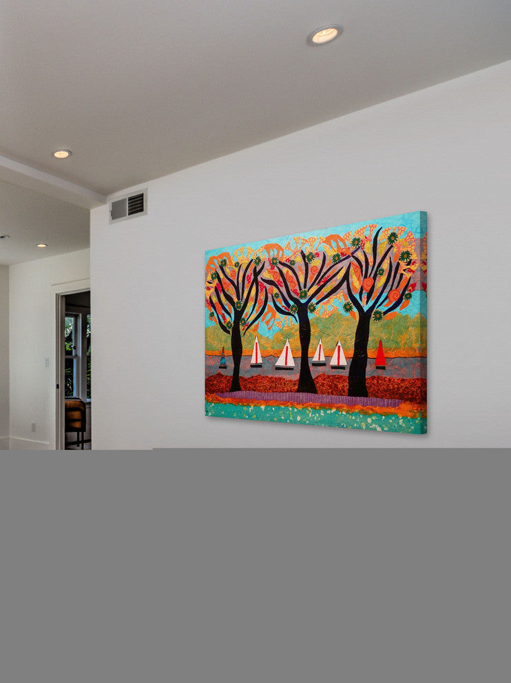 "Idyllic Series 6" Painting Print on Canvas by Lisa Mee