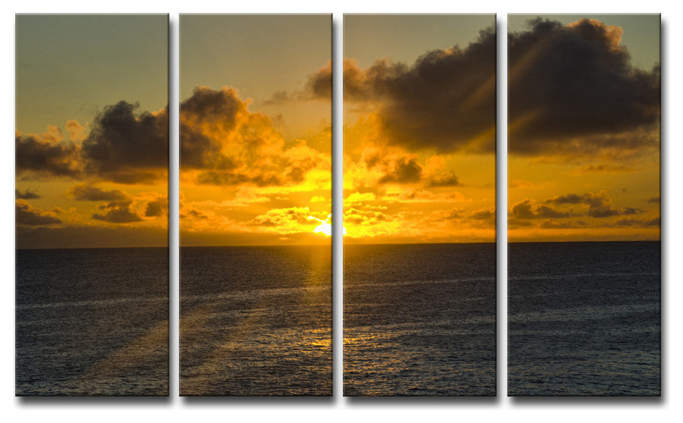Ready2Hangart Chris Doherty ''Niue Sunset'' 4-Piece Canvas Wall Art