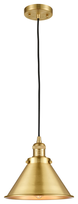 Briarcliff 1 Light Mini Pendant, Satin Gold, Satin Gold