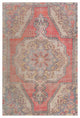 Surya Unique UNQ-2315 5'x7'6" Rug, Coral/Light Gray/Wheat/Ivory/Bright Yellow