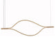 Kussnacht | Creative Gold Wave Chandelier for Dining Room, 71"