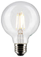 4.5W G25 LED, Clear, Medium Base, 90 CRI, 4000K, 120V