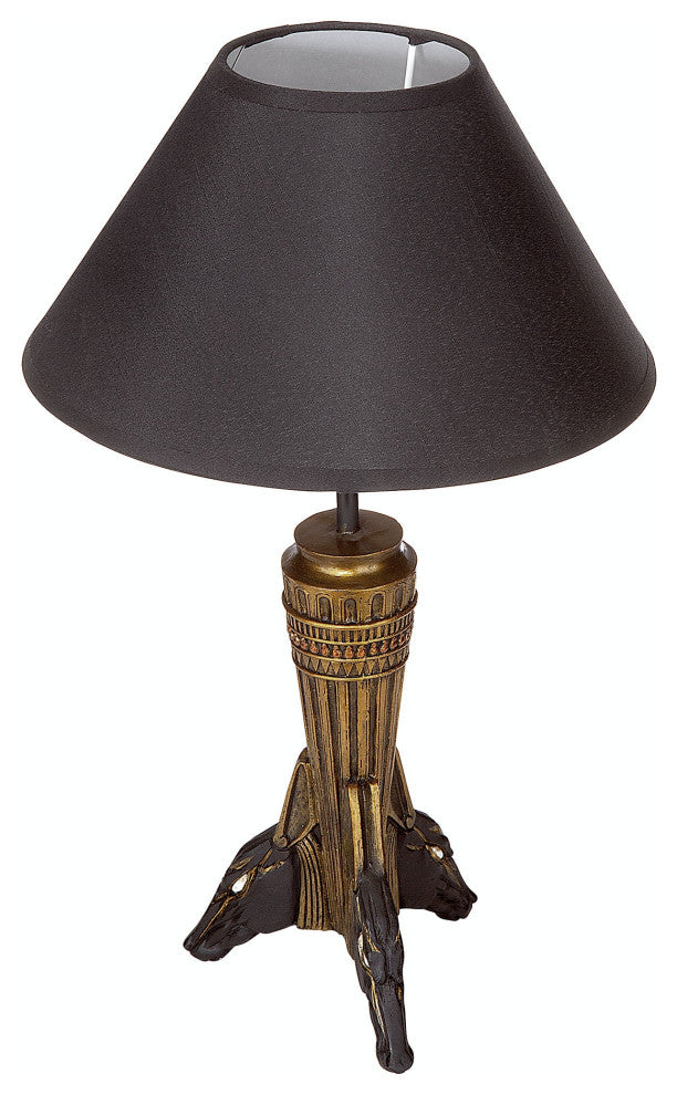 Three Head of Anubis Sculptural Table Lamp