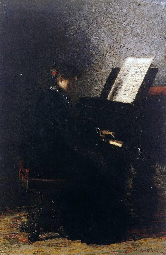 Thomas Eakins Elizabeth at the Piano Wall Decal