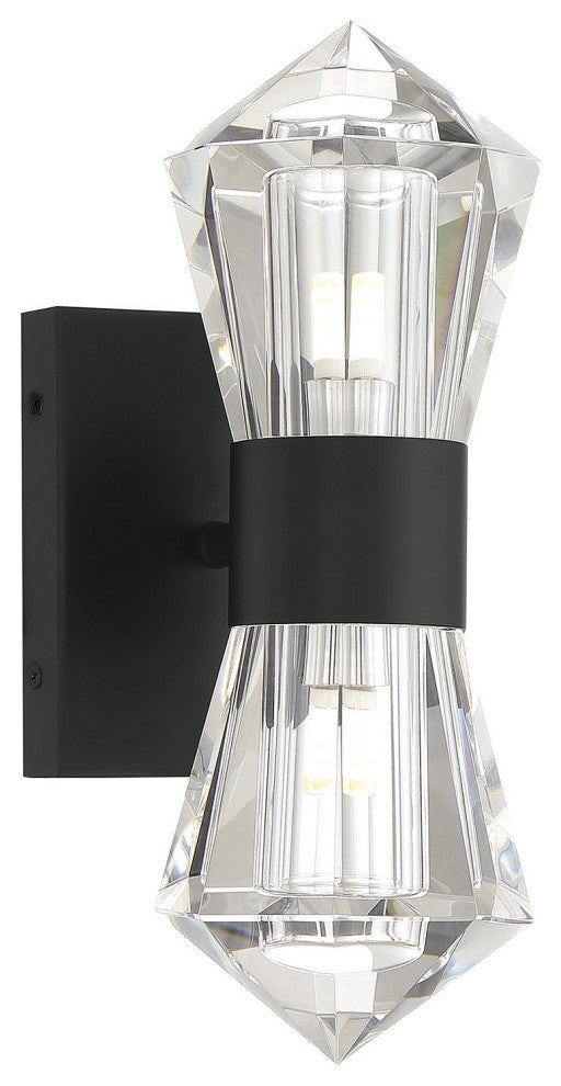 Dryden 2-Light Wall Sconce, Matte Black