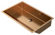 Karran Cinox Stainless Steel Rectangular Undermount Sink, Brushed Copper