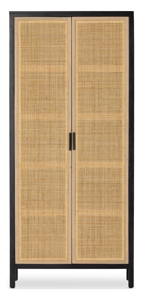 Caprice Tall Cabinet-Black Wash Mango