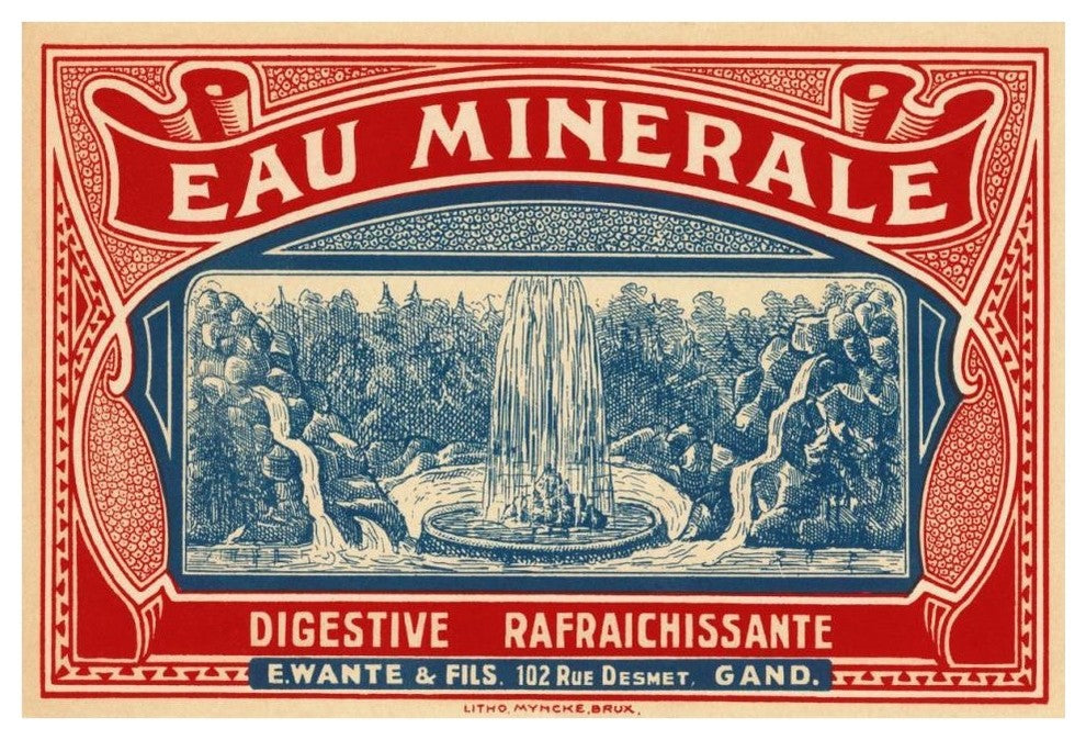 "Eau Minerale" Digital Paper Print by Retrolabel, 42"x29"