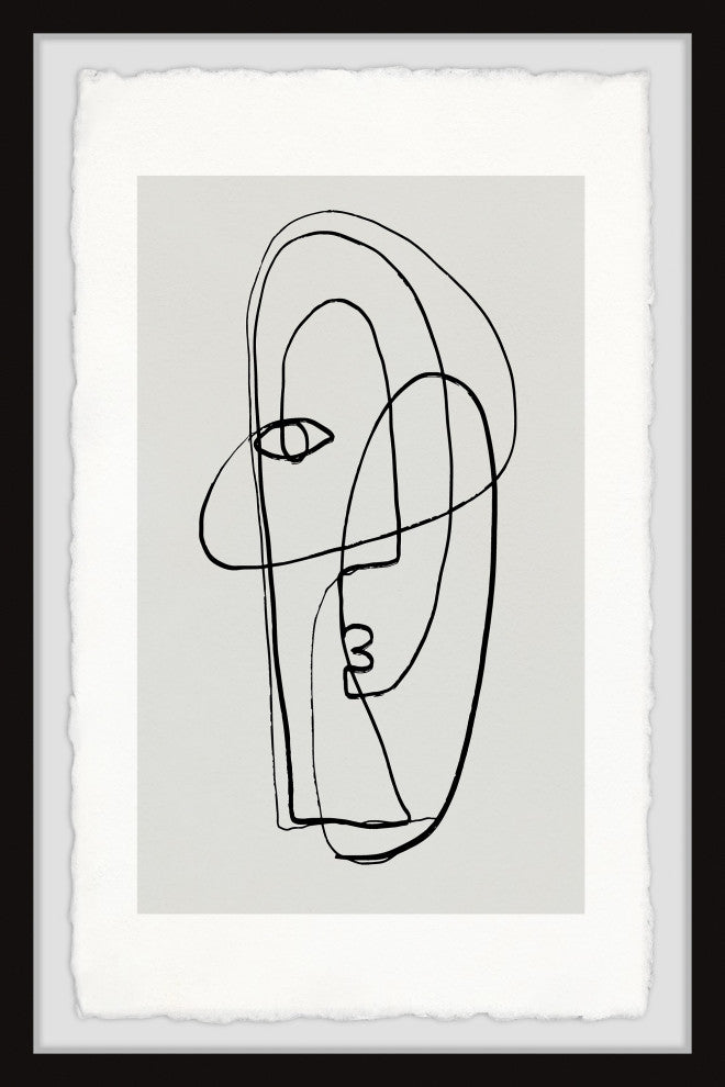 "Lost Face" Framed Painting Print, 8x12