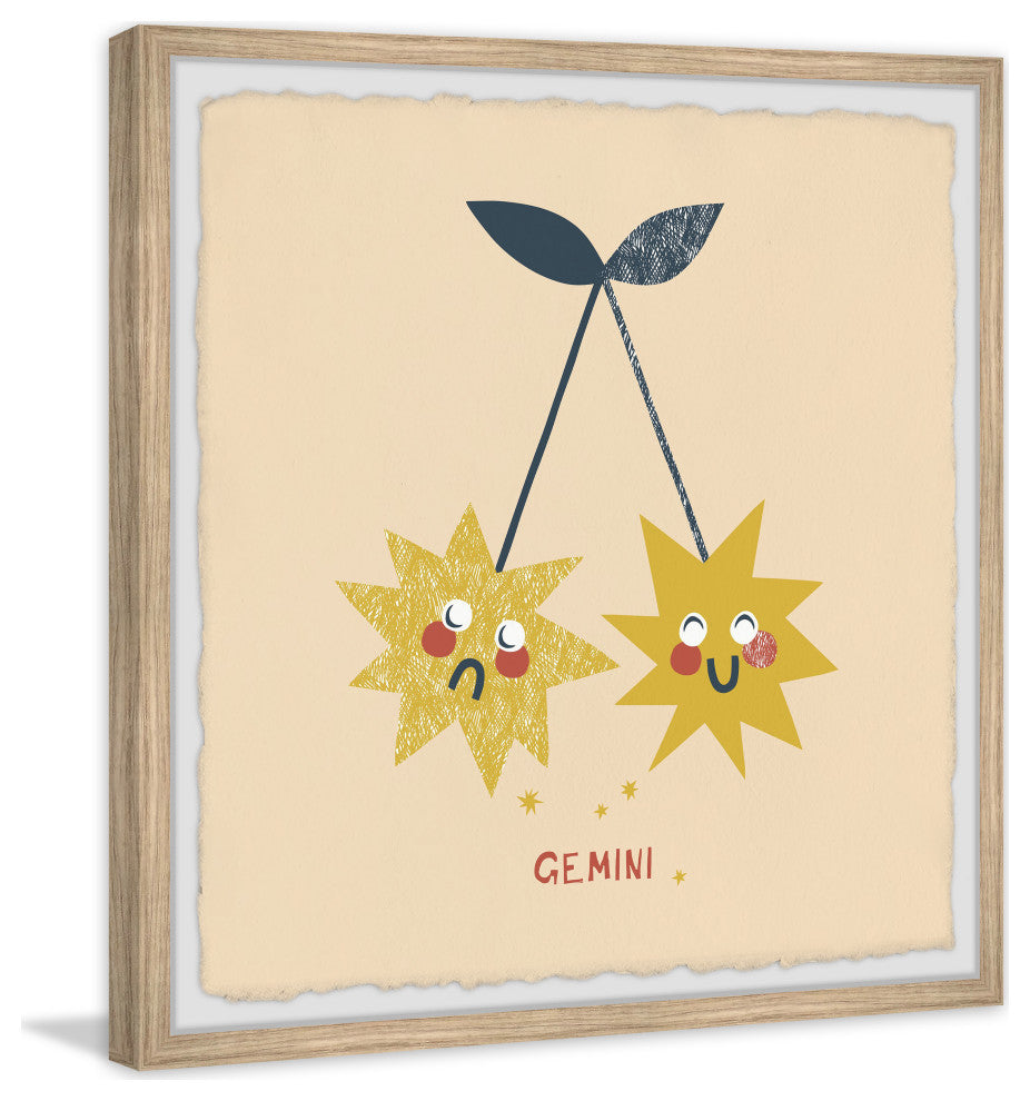 "I'm a Gemini" Framed Painting Print, 18x18