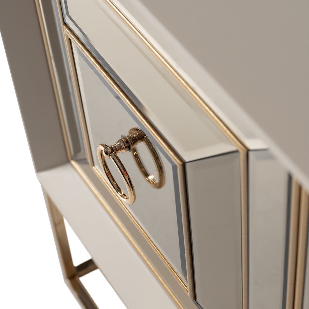 Madison Console, Glistening Gold