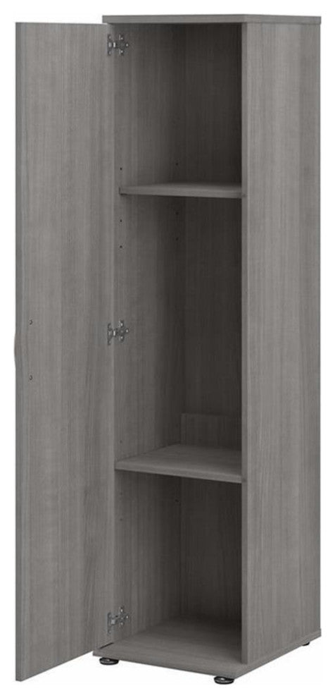 Close-up view of a cabinet component on white background.