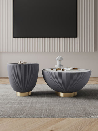 Manhattan Comfort 2-Piece Anderson Coffee Table and End Table 2.0