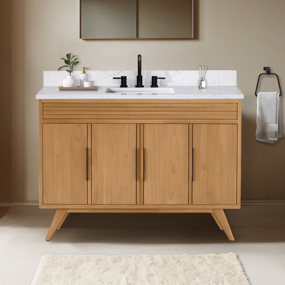 Avanity Taylor 48" Vanity Only, Natural Teak