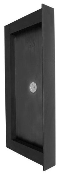Tile Redi 3448CDT-PVC 34"x48" Triple Curb Shower Pan With Center PVC Drain