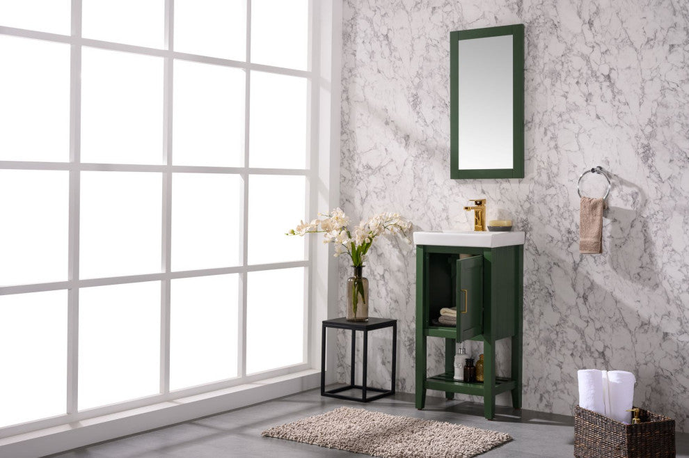 18" Vogue Green Sink Vanity