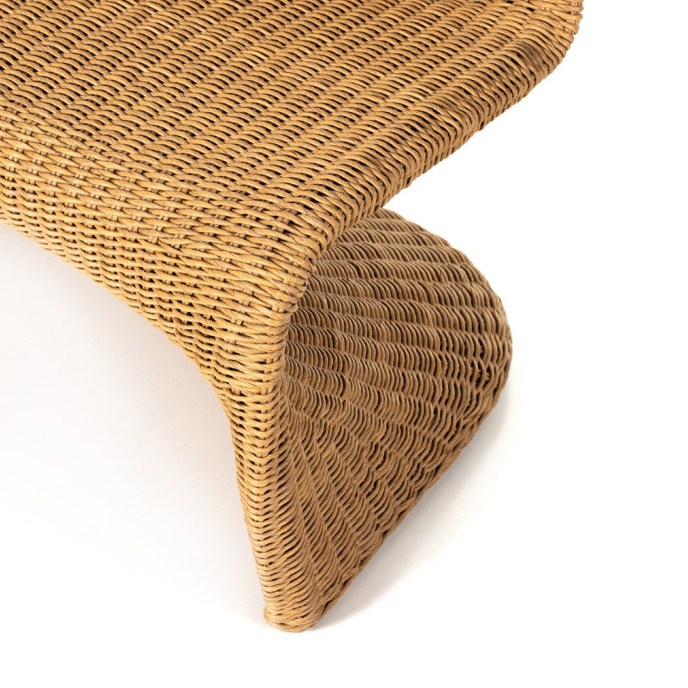 Portia Outdoor Dining Bench-50"-Natural