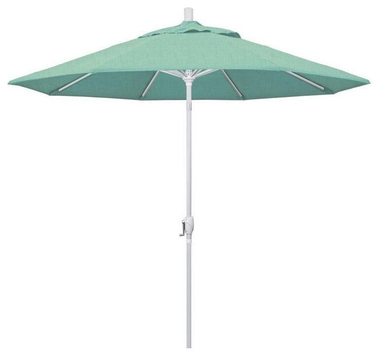 9' Aluminum Umbrella Push Tilt, Sunbrella, Spectrum Mist