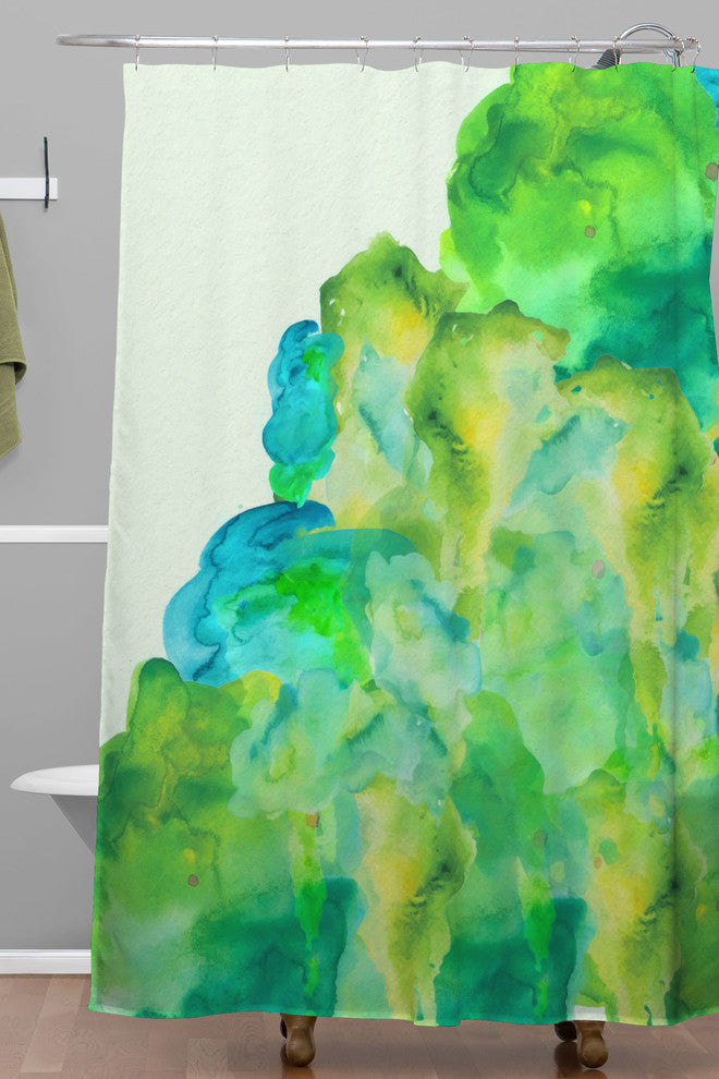 Deny Designs Viviana Gonzalez Watercolor Love 3 Shower Curtain