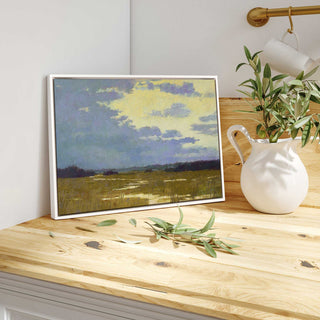 "Lemonade Skies" - A Serene Twilight Canvas Art Print