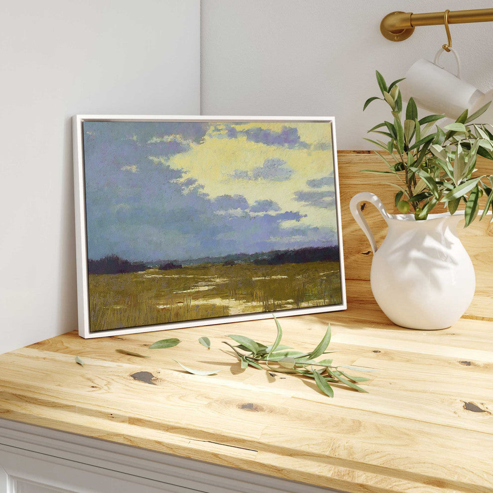 "Lemonade Skies" - A Serene Twilight Canvas Art Print
