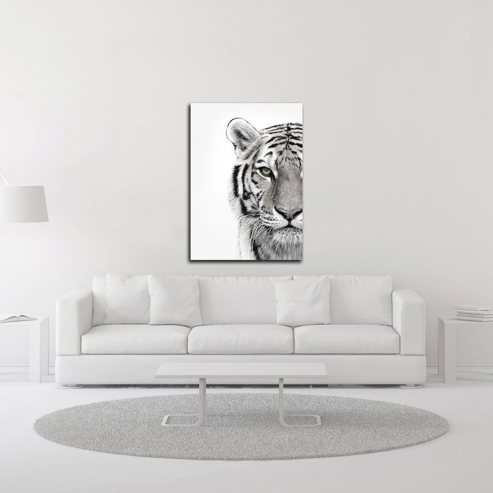 White Tiger by Design Fabrikken, Print on Canvas, 25"x35"