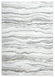 Abani Luna LUN200A Contemporary Horizontal Grey Lined Area Rug