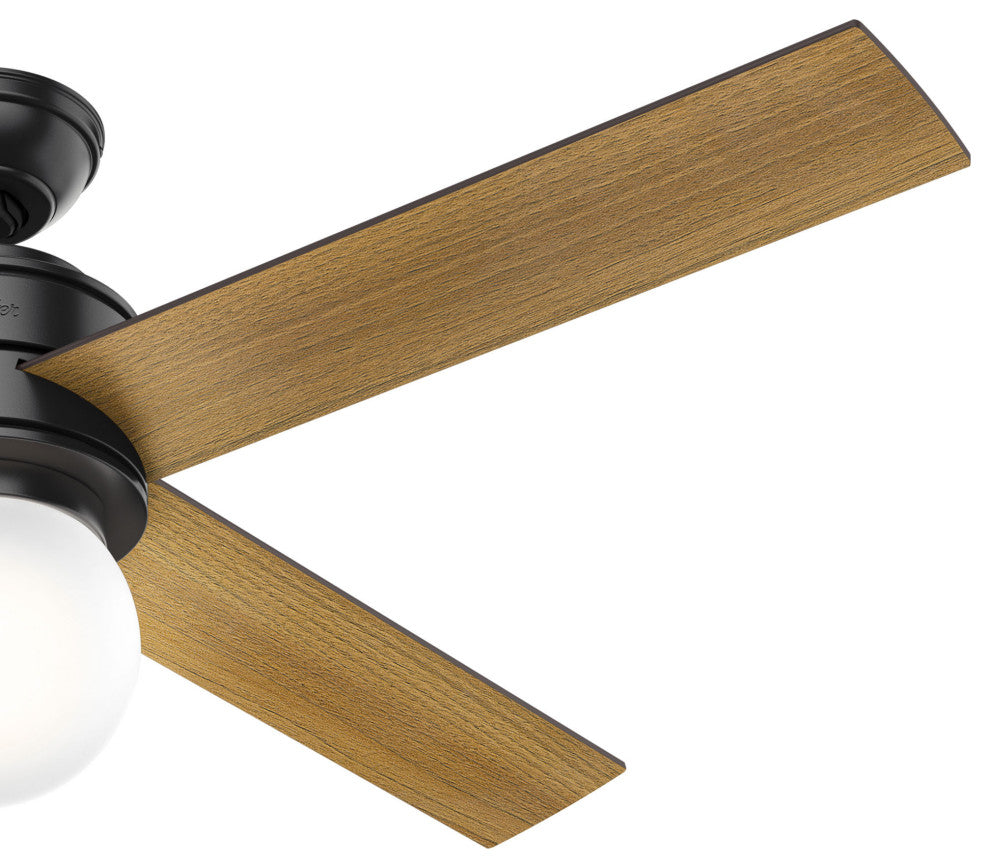 Hunter Fan Company  52" Hepburn  Ceiling Fan With Light With Wall Control, Matte