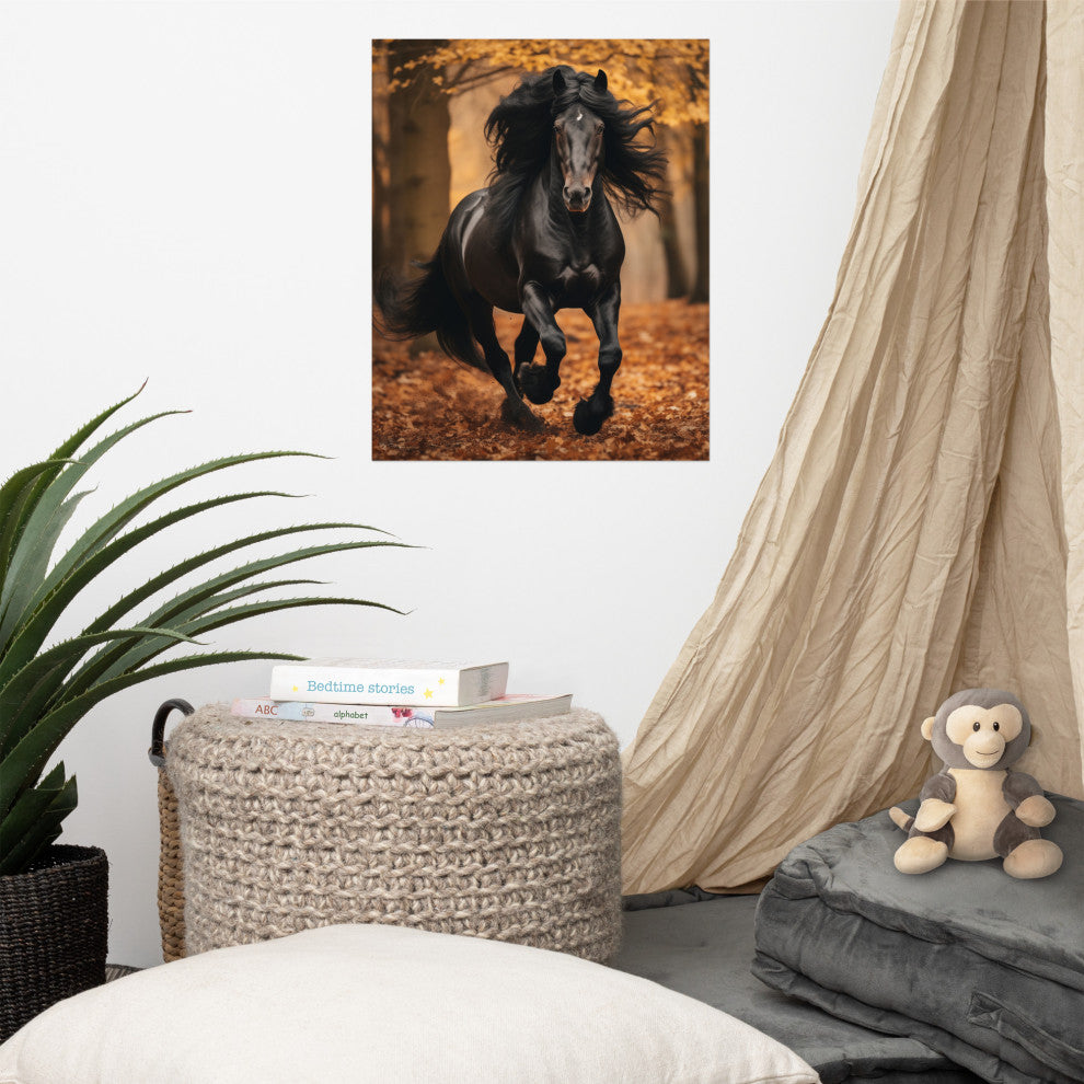 A Brush with Freedom Rustic Photorealism Digital Artwork Loose Art Print, 16" X 20"