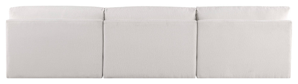 Ease Fabric Upholstered Modular Sofa, Cream