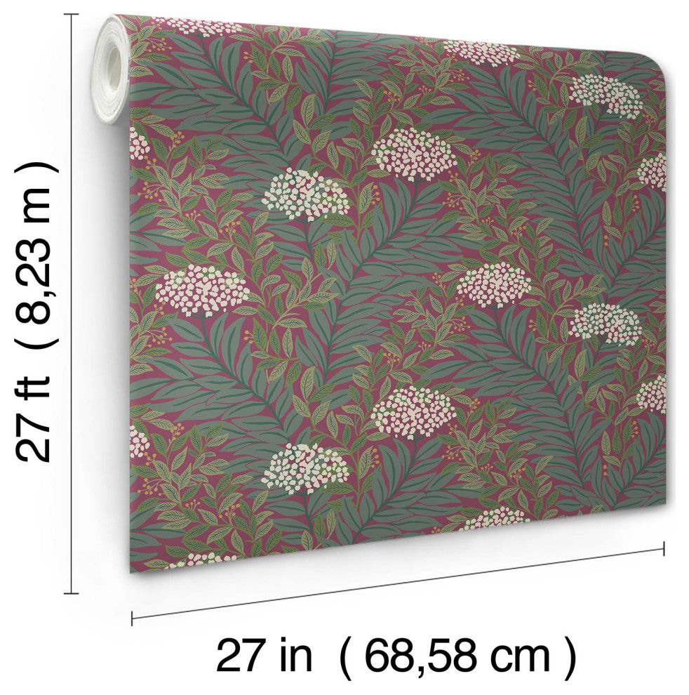Highgrove Burgundy Wallpaper