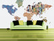Studio Map Mural, Klimt Collage 2, Peel and Stick, 1 Panel, 124"x60"