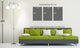 Atlanta, Georgia Skyline Metal Print Wall Art, 3 Panel Split, Triptych, 48x24