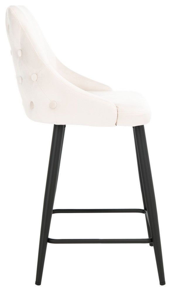Safavieh Kelsey Counter Stool, Beige/Black