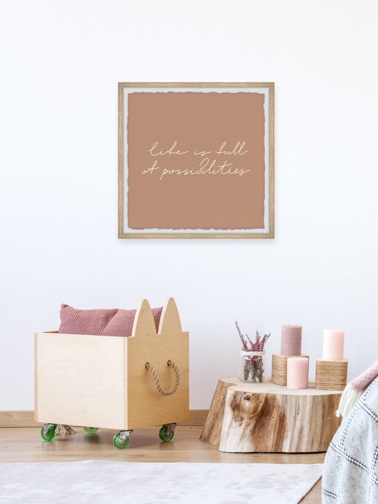 "Full of Possibilities" Framed Painting Print, 12x12