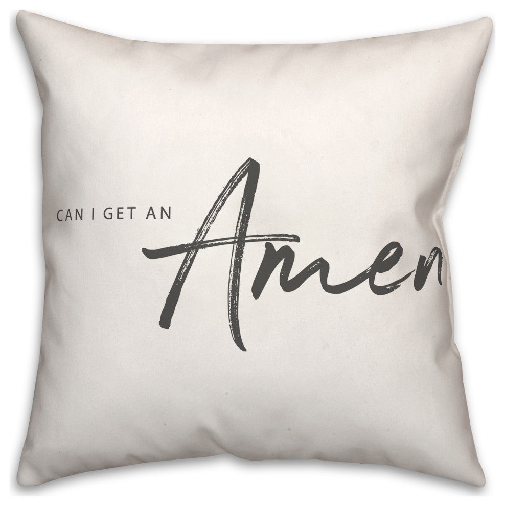 Can I Get an Amen 18x18 Spun Poly Pillow