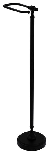 Retro Dot Free Standing Toilet Tissue Holder, Matte Black