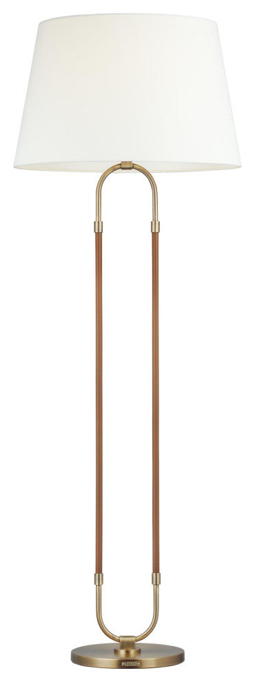 Katie Floor Lamp, Time Worn Brass